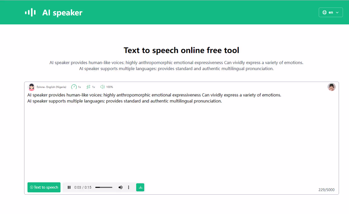 AI speaker