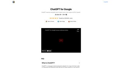 ChatGPT for Google