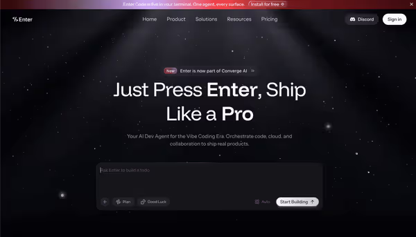 Enter Pro - Free AI App Builder Online | No Limits