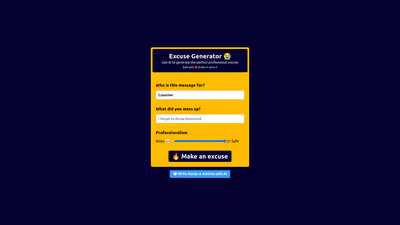 The Excuse Generator