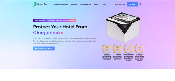 Protect Your Hotel From Chargebacks!Damages!Repeat Off