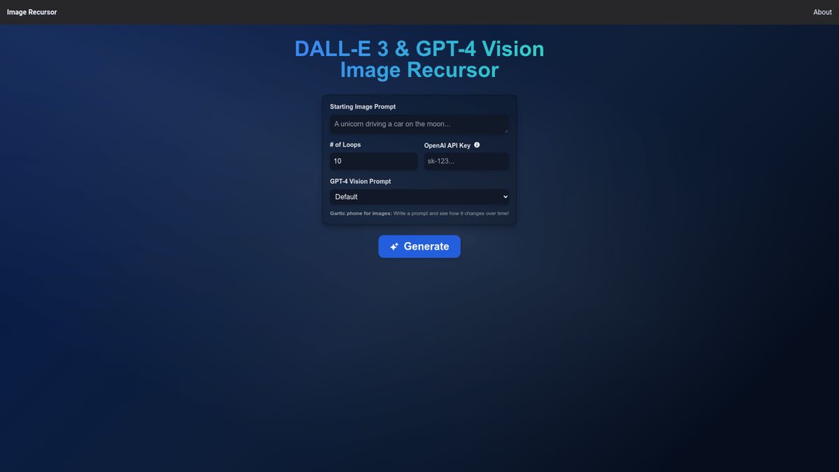 Image Recursor
