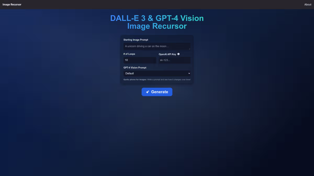 Image Recursor