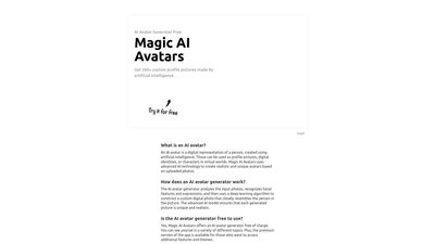 Magic AI Avatars