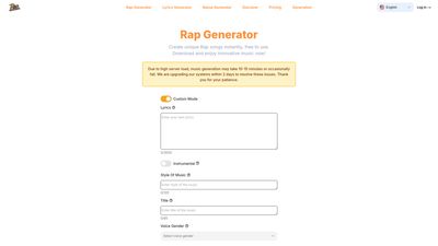 AI Rap Generator