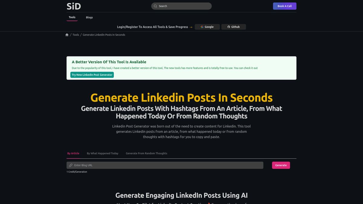 Linkedin Post Generator