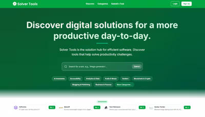 Solver Tools