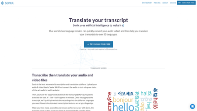 Translate Voice to Text | Sonix