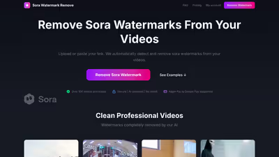 Sora watermark remove tool
