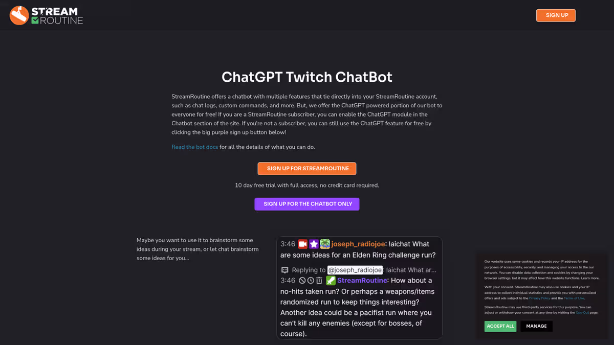 Stream Routine