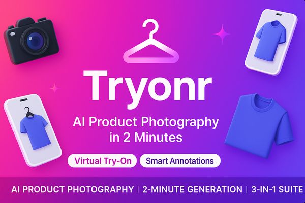 Tryonr – AI Product Photography & Virtual Try-On
