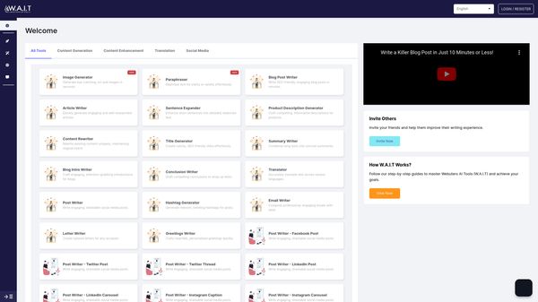W.A.I.T (Webuters AI Tools)