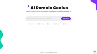 AI Domain Genius