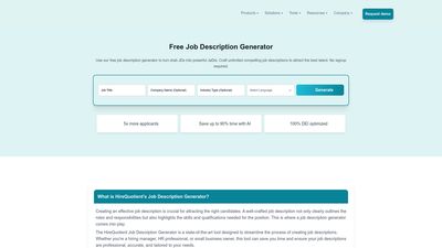 Free Job Description Generator