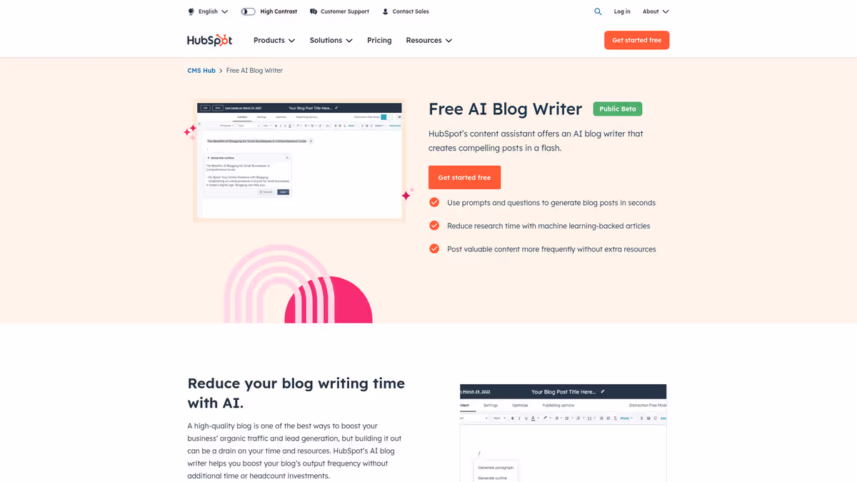AI Blog Writer | HubSpot