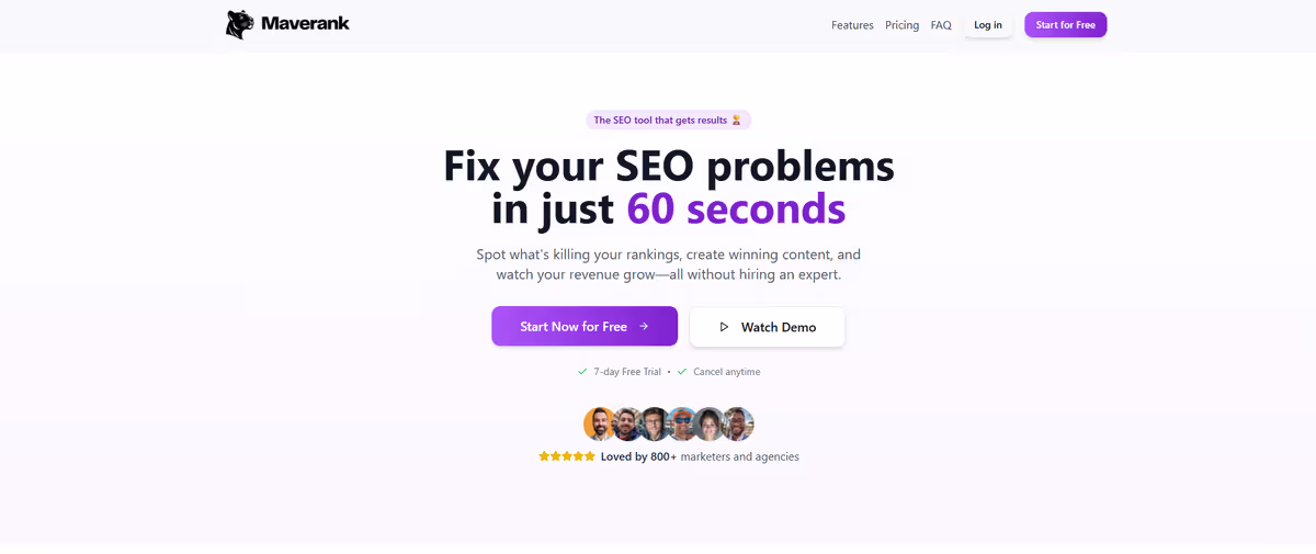 Fix your SEO problems in just 60 seconds