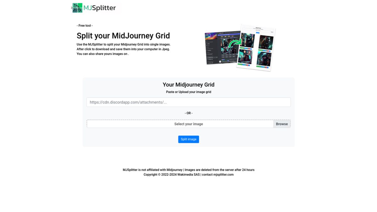 Midjourney Grid Splitter