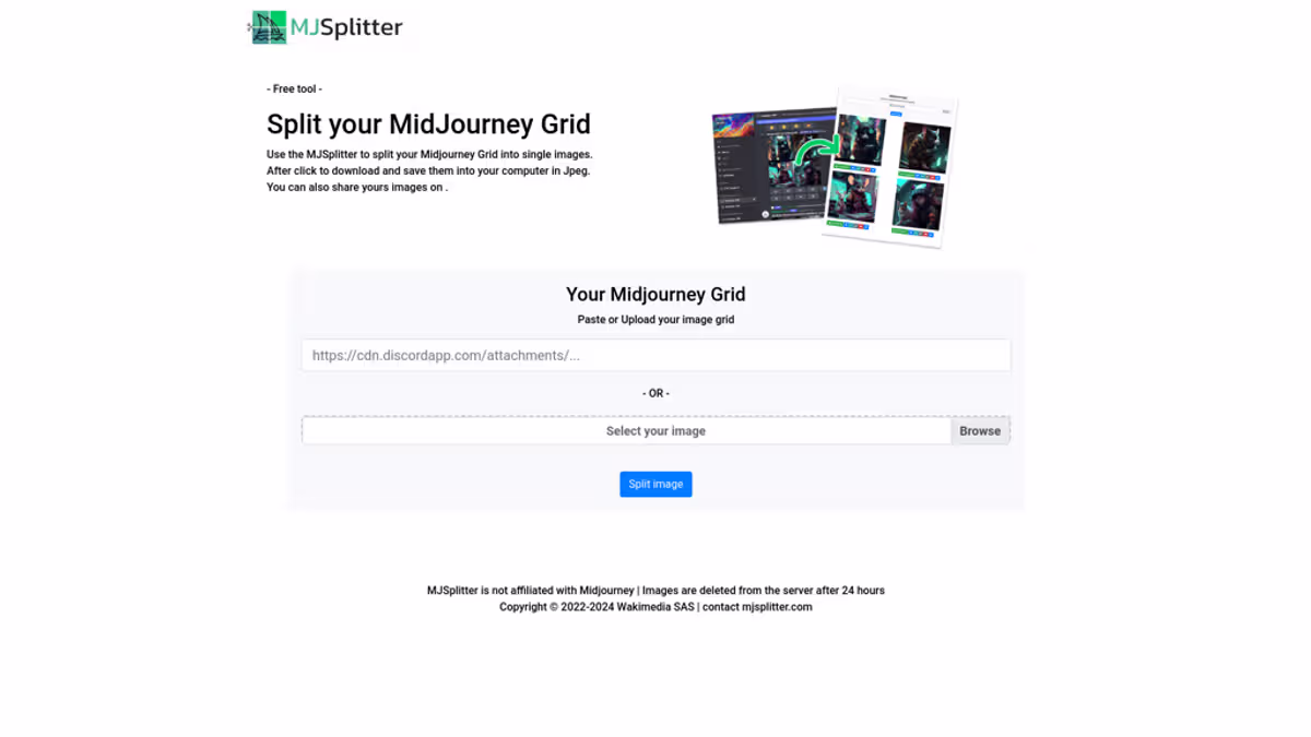 Midjourney Grid Splitter