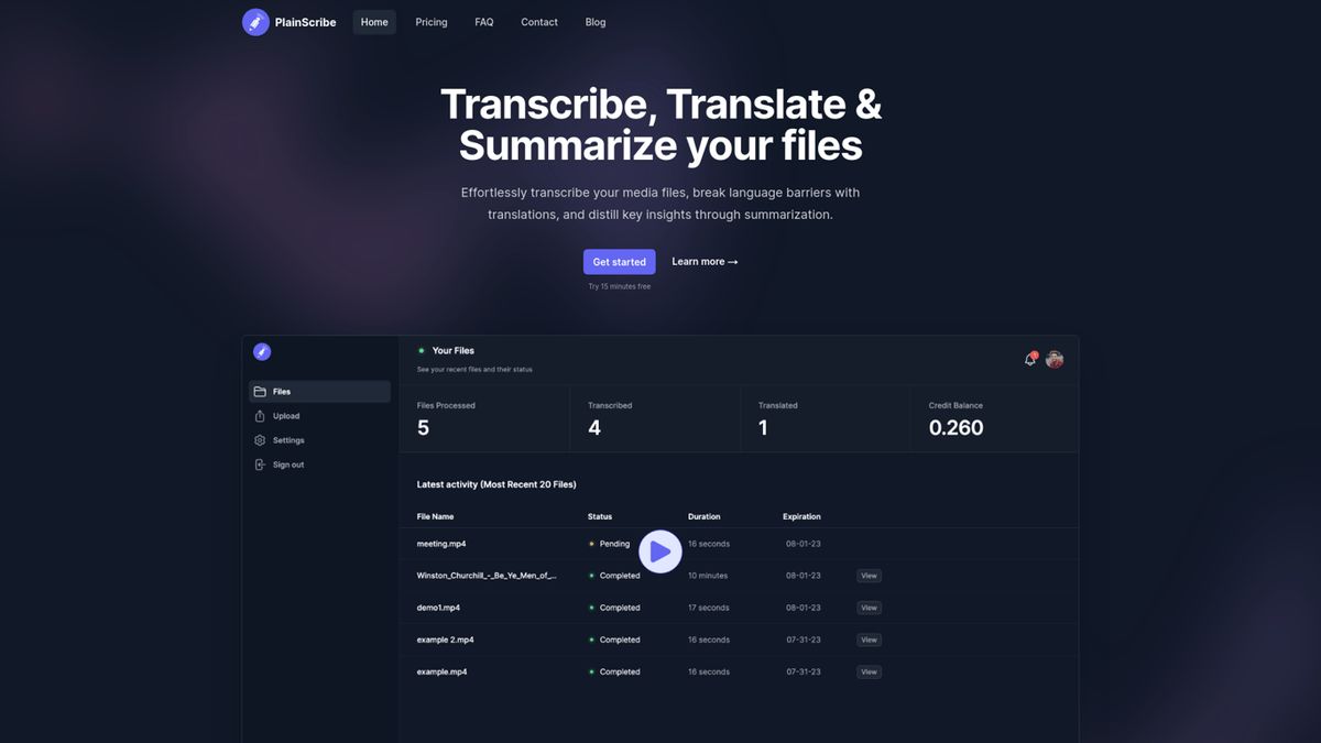 Plainscribe