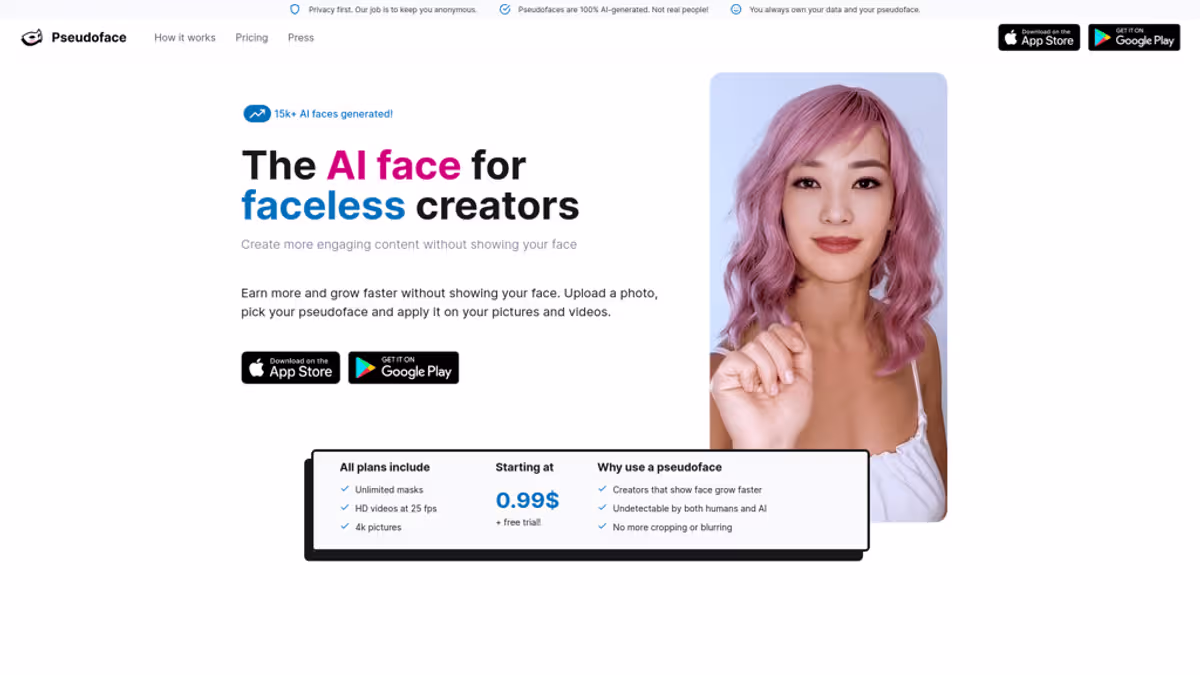 Pseudoface