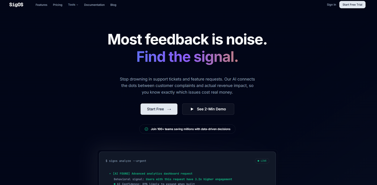 Most feedback is noise. Find the signal.