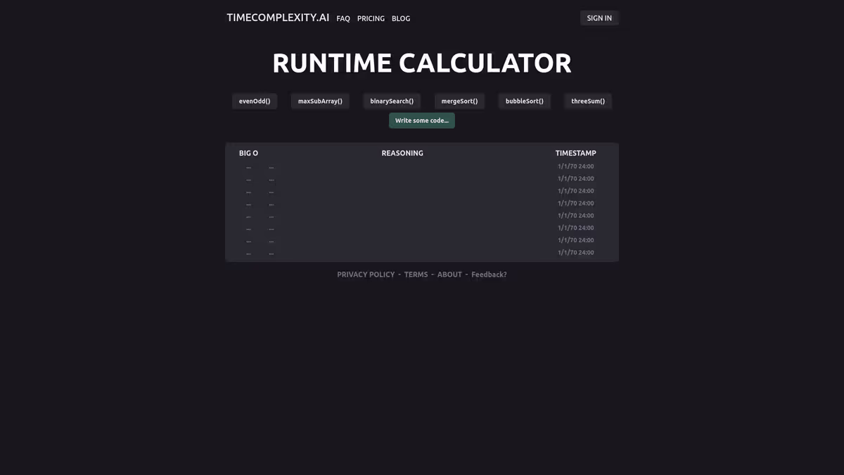 Timecomplexity