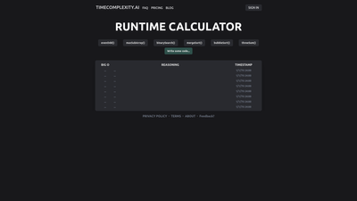 Timecomplexity